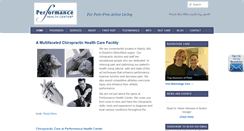 Desktop Screenshot of performancehealthcenter.com