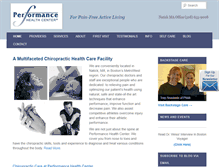 Tablet Screenshot of performancehealthcenter.com